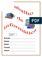 Informática - Capa de Trabalho