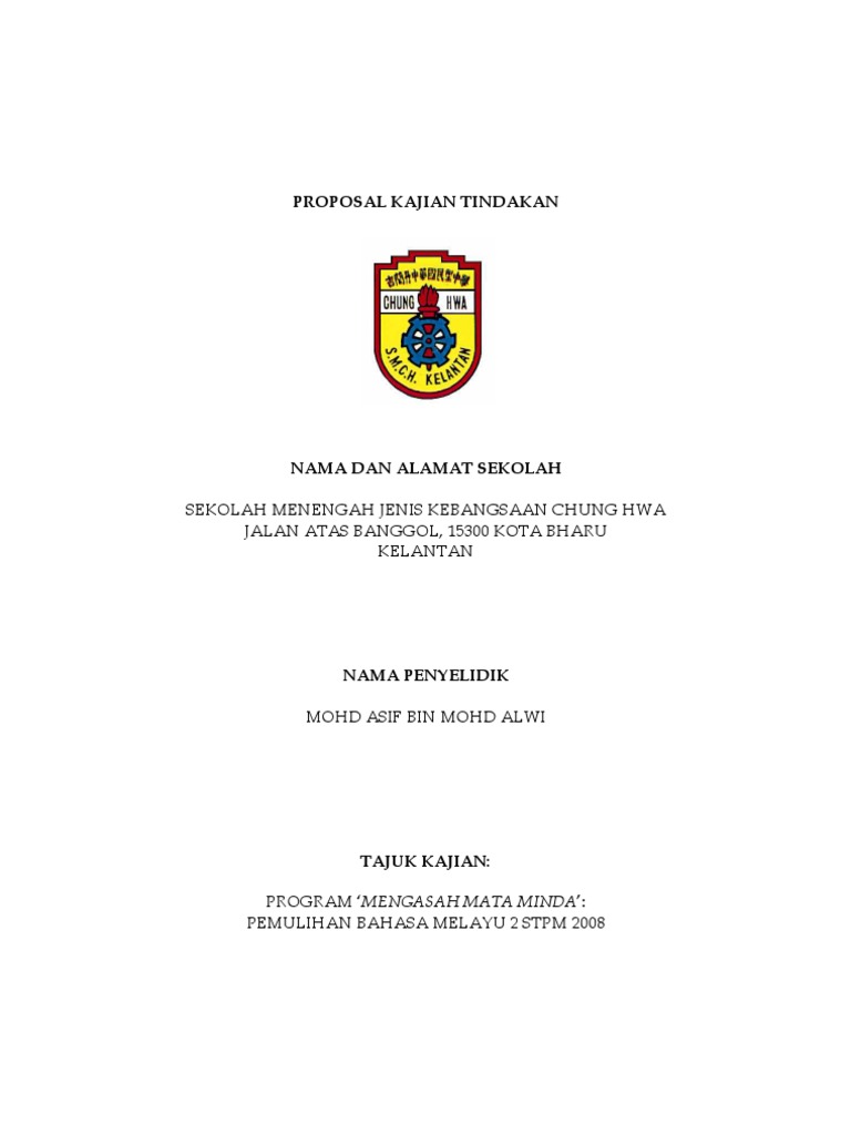 Kajian Tindakan Bm2 Stpm Pdf