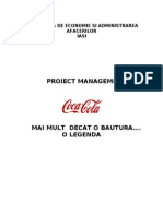 Proiect Management - Coca Cola .Mai Mult Decat o Bautura - O Legenda