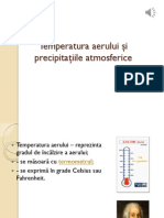 0 Temperatura Aerului Si Precipitatiile