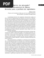 Texto Roberto Leher Capitalismo e Politicas Educacionais