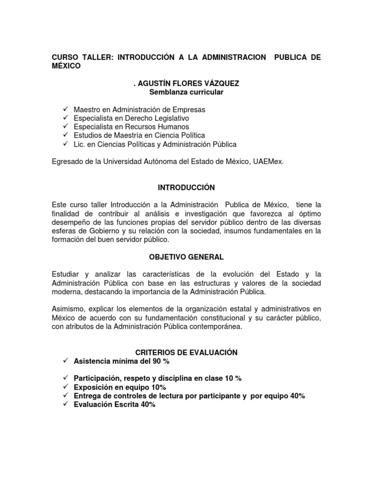 Teoria de la administracion publica unam