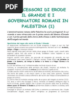 I Successori Di Erode 1