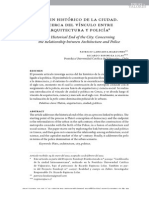 El fin histórico de la ciudad - acerca del vínculo entre arquitectira y policía [Artículo]