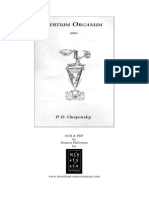 P D Ouspensky Tertium Organum