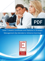 ATHE Level 7 Award Certificate Diploma in Strategic Management (by blended learning and distance learning)