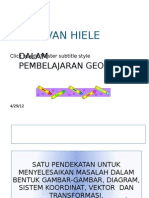 Teori Pembelajaran Geometri Van Hiele