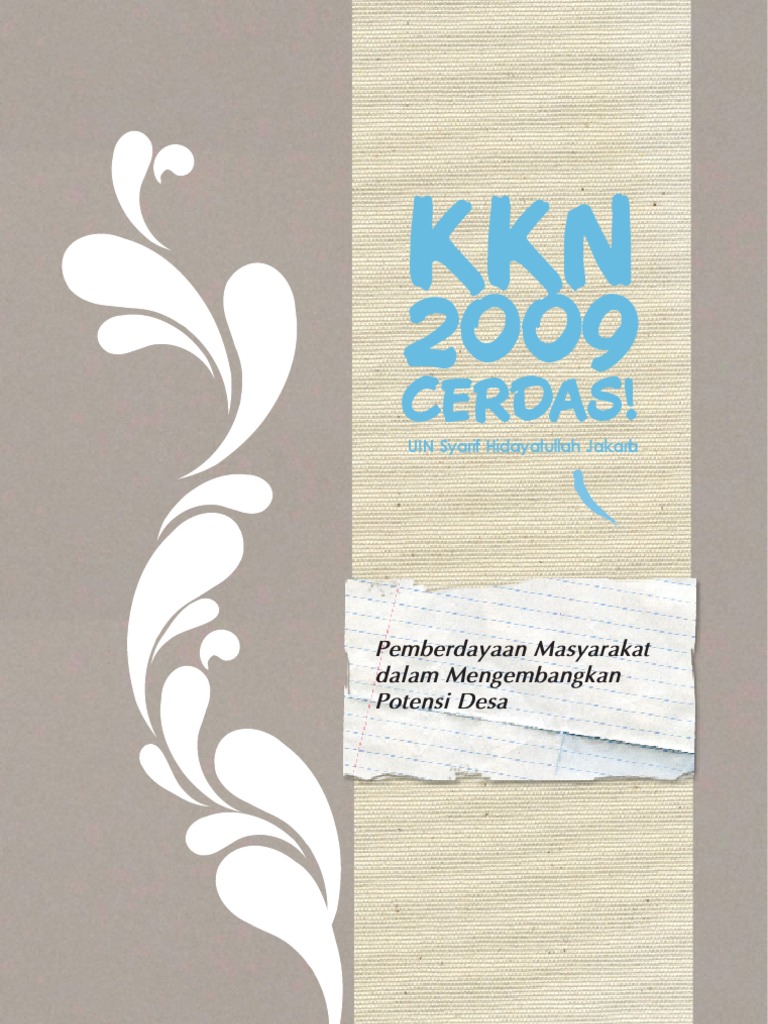 Proposal Sponsorship KKN 2009 UIN Jakarta | PDF | Ilmu Sosial