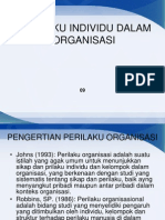 Perilaku Individu Dalam Organisasi