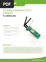 TL-WN851ND V1 Datasheet