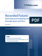 Recorded Future: Detecting and Analyzing Changes Through Space and Time