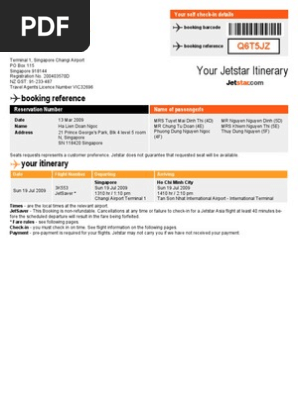 Itinerary
