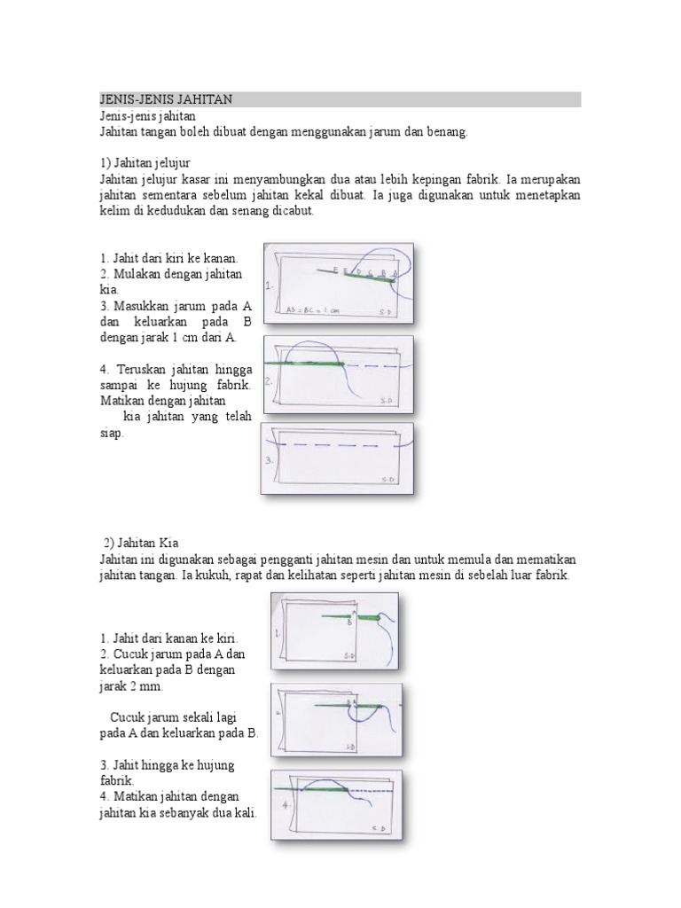 Jenis Jenis Jahitan Pdf