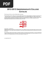 2012-2013 UndergraduateCatalog