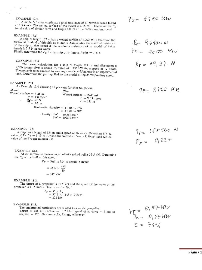 Ship Stability and Propeller Analysis | PDF