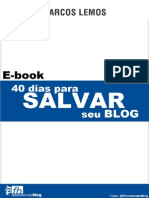 eBook 40 Dias Para Salvar Seu Blog