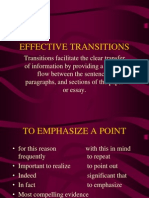 Effective Transitions