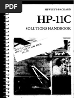 HP-11C Solutions Handbook 1981 