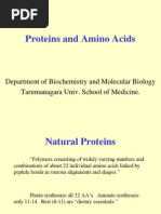 Proteins and Amino Acids: Department of Biochemistry and Molecular Biology Tarumanagara Univ. School of Medicine