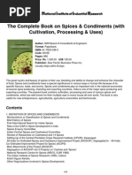 The Complete Book on Spices &Amp; Condiments (With Cultivation, Processing &Amp; Uses)
