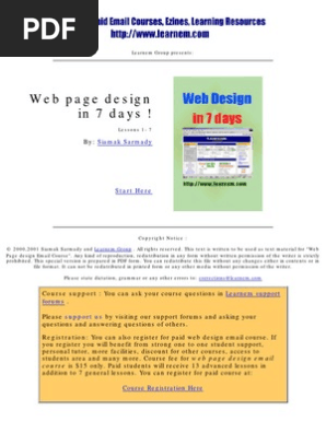 designing website in 7 days