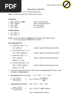 Chemie Lernzusammenfassung
