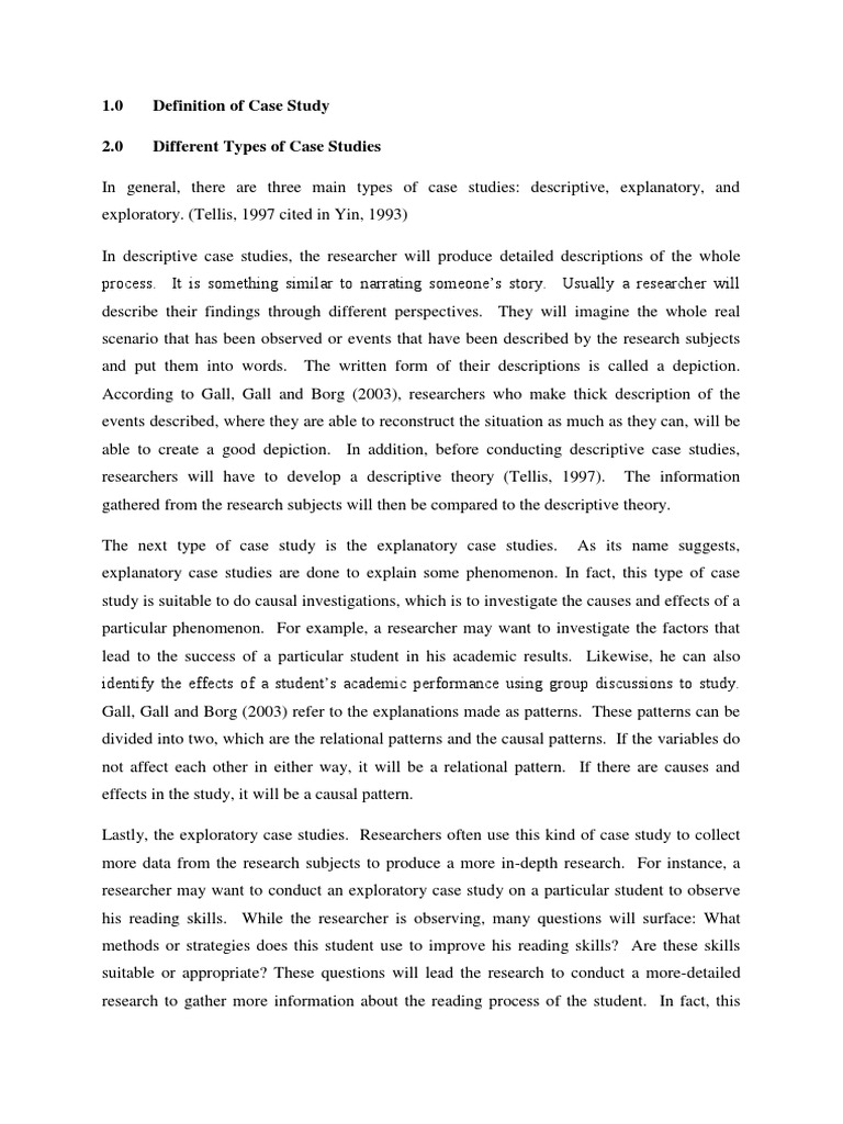 What is a case study pdf picture