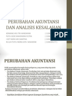 Perubahan Akuntansi Dan Analisis Kesalahan