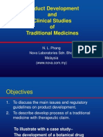 Product Development and Clinical Studies of Traditional Medicines