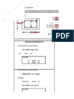 Calculo de Resistencia de Una Columna de Estribos Con Carga Axial