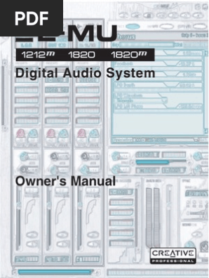 Manuale E-MU 1820 1.81 (EN) | PDF | Electrical Connector | Device.