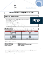 Home Tuitions For STD 5th To 10th