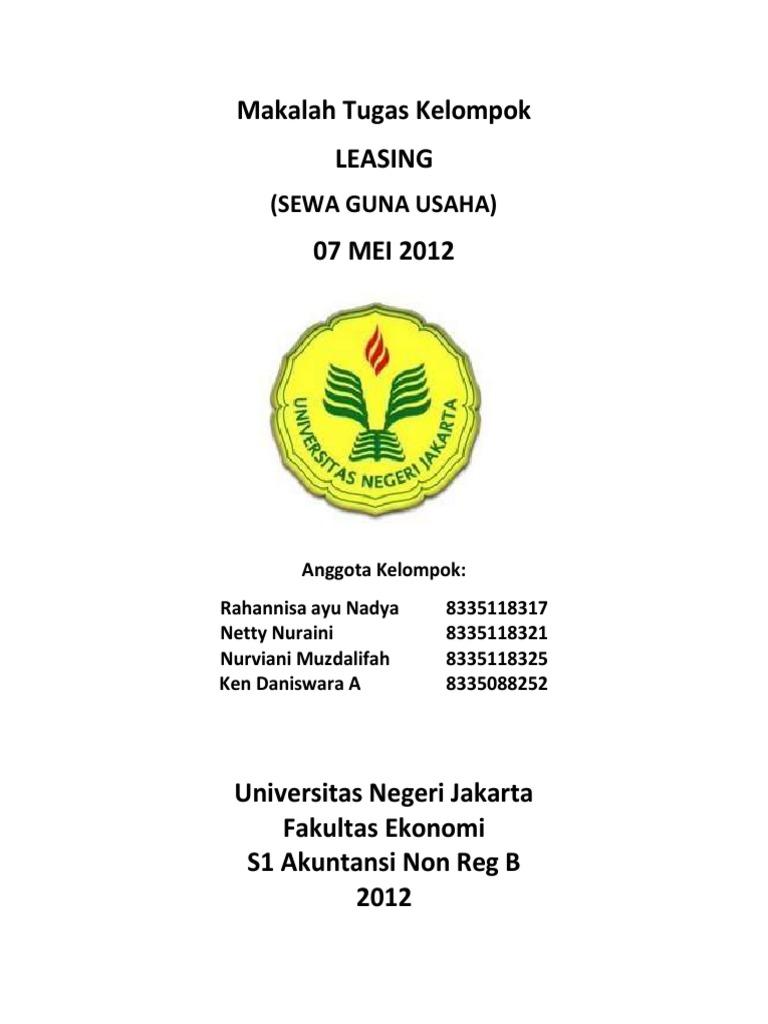Sewa Guna Usaha Leasing