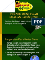 Teknik Menjawab Sains UPSR