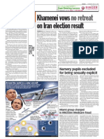 TheSun 2009-06-25 Page08 Khamenei Vows No Retreat On Iran Election Result