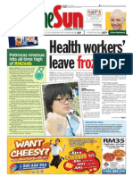 TheSun 2009-06-26 Page01 Health Workers Leave Frozen