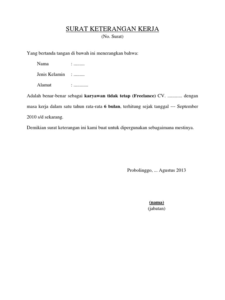 Contoh Surat Keterangan Kerja Sebagai akibat kekejaman dan kekejian Hitler di masa Perang Dunia PD II yang telah memusnahkan jutaan umat manusia maka dalam rangka menghargai dan menghormati HAM di muka bumi ini PBB menetapkan sebuah pernyataan umum tentang HAM yang selanjutnya kita kenal Universal Declarations of Human Right UDHR 1948.