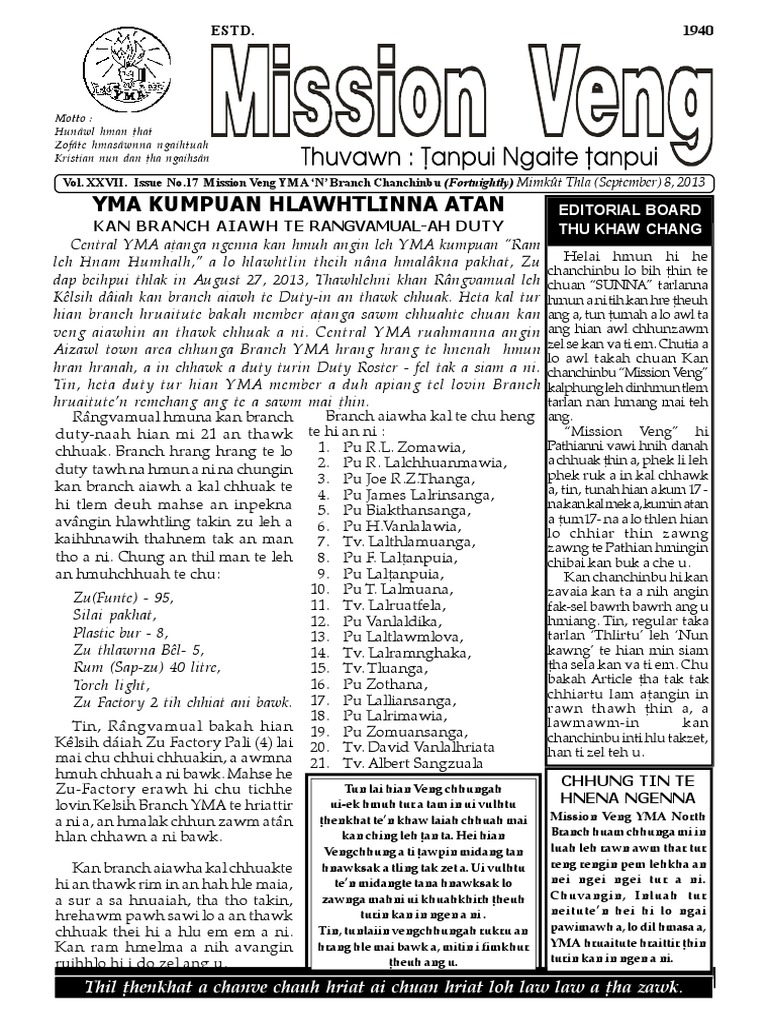 Mission Veng, Issue No 17 | PDF | Politics | Social Science