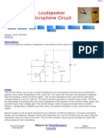 Loudspeaker Microphone Circuit