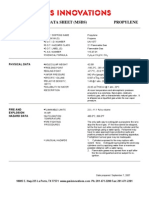 Propylene msds