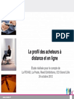 Profil des acheteurs à distance et en ligne 2012