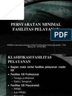 Persyaratan Minimal Fas Kes-SR