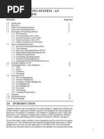 Unit 1 Operating System: An: Structure Nos