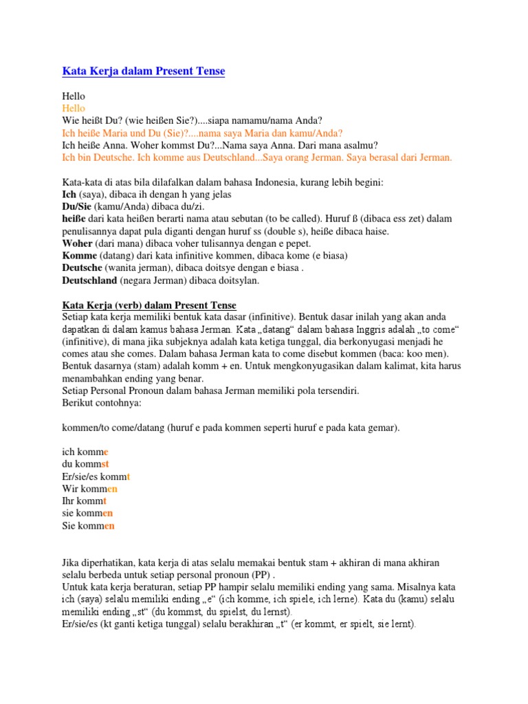 Belajar Bhasa Jerman