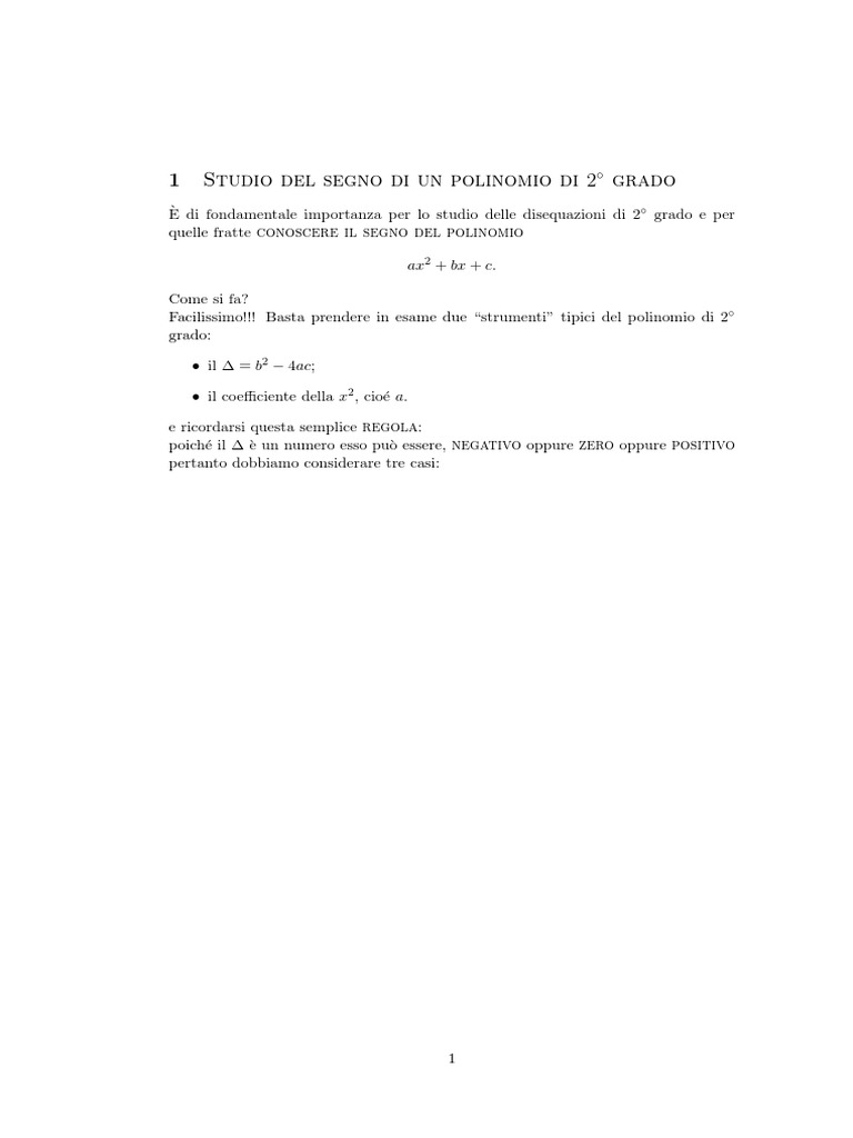 Disequazioni Fratte Di Secondo Grado Esercizi Pdf