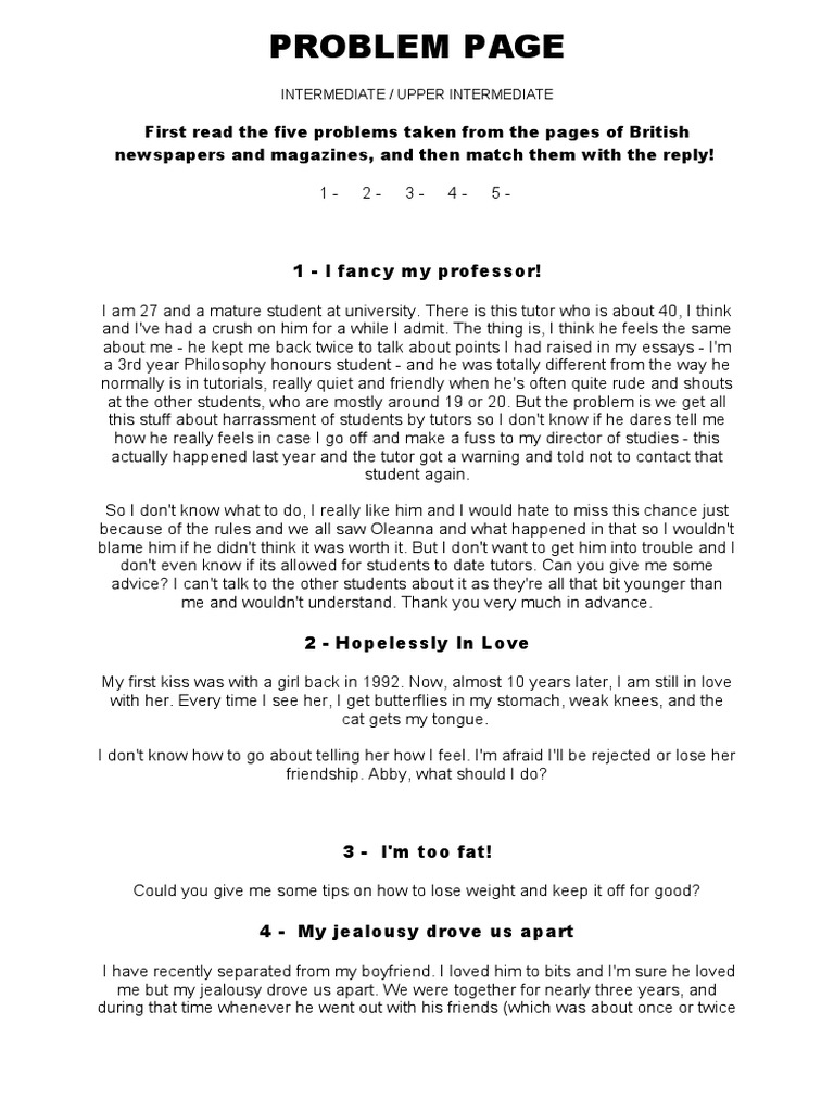 Problem Page 1 | PDF | Eating | Vegetables
