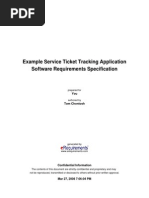 Example Service Ticket Tracking Application Software Requirements Specification