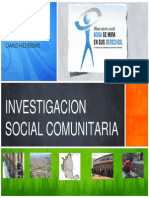 Investigación Social Comunitaria