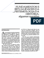 Fundamentos e Virtualidades Da Epistemologia Da História PDF