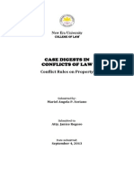 Case Digests in Conflicts of Law: Conflict Rules On Property